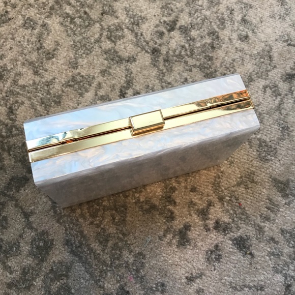 Rachel Zoe Winter 2018 Marble Box Clutch - Picture 3 of 8